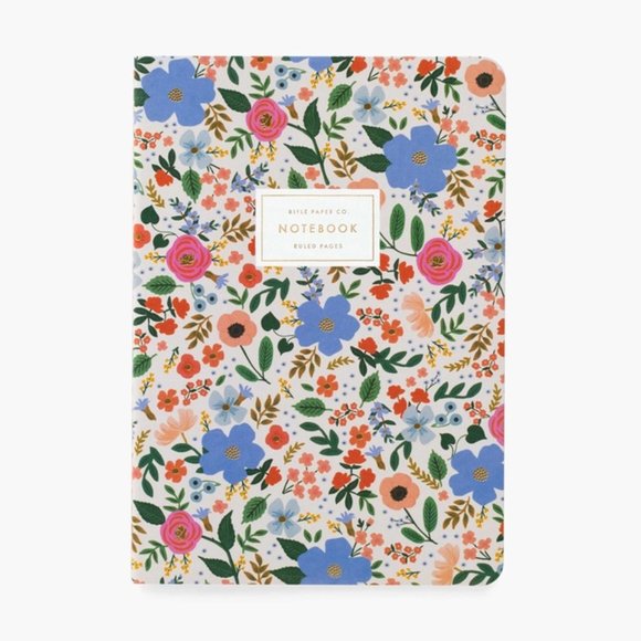 NWT Rifle Paper Co. Wild Rose Collection, Notebook Set of 3 Notebooks - Picture 4 of 7